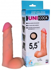 Фаллическая насадка Харнесс UNICOCK 5,5  - 17 см. - LOVETOY (А-Полимер) - купить с доставкой в Златоусте