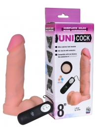 Фаллическая насадка Харнесс UNICOCK 8  с вибрацией - 20 см. - LOVETOY (А-Полимер) - купить с доставкой в Златоусте