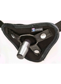 Страпон с 2 насадками и вибрацией UniStrap - 20 и 18 см. - LOVETOY (А-Полимер) - купить с доставкой в Златоусте