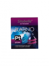 Стимулирующая насадка со спиралью из усиков Platino  Шторм - Sitabella - купить с доставкой в Златоусте
