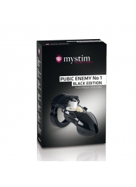 Пояс верности с электростимуляцией Mystim Pubic Enemy No1 Black Edition - MyStim - купить с доставкой в Златоусте