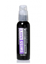 Возбуждающий гель-лубрикант на водной основе Sensual Arousal Lubricant - 59 мл. - Swiss navy - купить с доставкой в Златоусте