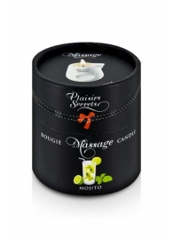 Массажная свеча с ароматом мохито Bougie de Massage Mojito - 80 мл. - Plaisir Secret - купить с доставкой в Златоусте
