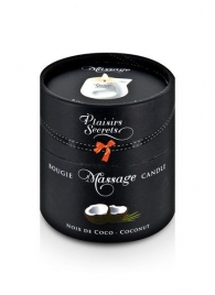 Массажная свеча с ароматом кокоса Bougie de Massage Gourmande Coco - 80 мл. - Plaisir Secret - купить с доставкой в Златоусте
