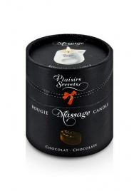Массажная свеча с ароматом шоколада Bougie de Massage Gourmande Chocolat - 80 мл. - Plaisir Secret - купить с доставкой в Златоусте