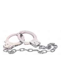 Наручники из металла с длинной цепочкой CHROME HANDCUFFS METAL HANDCUFFS W. KEY - NMC - купить с доставкой в Златоусте