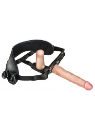 Женский страпон с вагинальной пробкой Woman Strap - 18 см. - LOVETOY (А-Полимер) - купить с доставкой в Златоусте