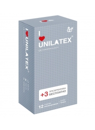 Презервативы с точками Unilatex Dotted - 12 шт. + 3 шт. в подарок - Unilatex - купить с доставкой в Златоусте