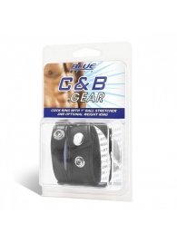Утяжка для мошонки и пениса Cock Ring With 1  Ball Stretcher And Optional Weight Ring - BlueLine - купить с доставкой в Златоусте