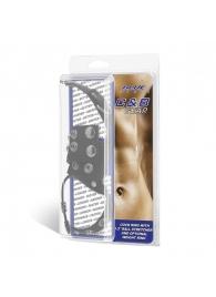 Утяжка на пенис и мошонку Cock Ring With 1.5  Ball Stretcher And Optional Weight Ring - BlueLine - купить с доставкой в Златоусте