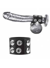 Ремень на член и мошонку 1.5  Cock Ring With Ball Strap - BlueLine - купить с доставкой в Златоусте