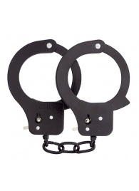 Чёрные наручники из листового металла BONDX METAL CUFFS BLACK - Dream Toys - купить с доставкой в Златоусте