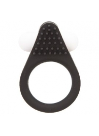 Чёрное эрекционное кольцо LIT-UP SILICONE STIMU RING 1 BLACK - Dream Toys - в Златоусте купить с доставкой