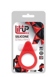 Красное эрекционное кольцо LIT-UP SILICONE STIMU RING 1 RED - Dream Toys - в Златоусте купить с доставкой