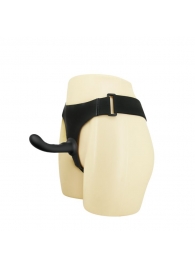 Страпон с изогнутой головкой Ultra Harness Curvy Dildo - 15,8 см. - Baile - купить с доставкой в Златоусте