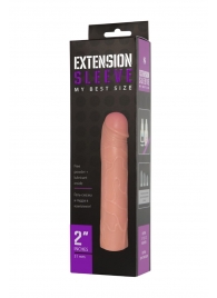 Насадка-удлинитель Extension sleeve телесного цвета - 18,5 см. - Sitabella - в Златоусте купить с доставкой