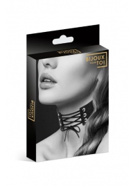 Оригинальный ошейник-чокер со шнуровкой - Bijoux Pour Toi - купить с доставкой в Златоусте