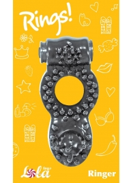 Чёрное эрекционное кольцо Rings Ringer - Lola Games - в Златоусте купить с доставкой