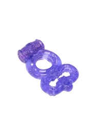 Фиолетовое эрекционное кольцо Rings Treadle с подхватом - Lola Games - в Златоусте купить с доставкой