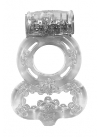 Прозрачное эрекционное кольцо Rings Treadle с подхватом - Lola Games - в Златоусте купить с доставкой
