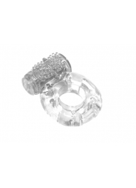 Прозрачное эрекционное кольцо с вибрацией Rings Axle-pin - Lola Games - в Златоусте купить с доставкой