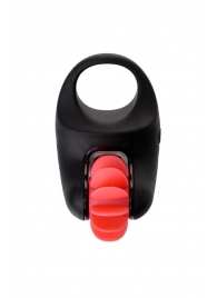 Чёрно-красное эрекционное виброкольцо Erotist - Erotist Adult Toys - в Златоусте купить с доставкой