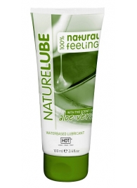Лубрикант на водной основе NatureLube с алоэ вера - 100 мл. - HOT - купить с доставкой в Златоусте