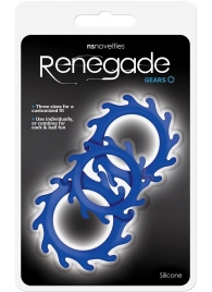 Набор из 3 синих эрекционных колец Renegade Gears - NS Novelties - в Златоусте купить с доставкой