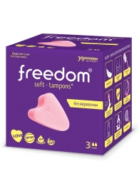 Женские гигиенические тампоны без веревочки FREEDOM mini - 3 шт. - Freedom - купить с доставкой в Златоусте