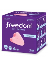 Женские гигиенические тампоны без веревочки FREEDOM normal - 3 шт. - Freedom - купить с доставкой в Златоусте