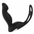 Черный вибромассажер простаты P-PLEASER W ERECTION ENHANCE - Dream Toys - в Златоусте купить с доставкой