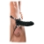 Чёрный полый страпон 7  Silicone Hollow Strap-On - 18 см. - Pipedream - купить с доставкой в Златоусте