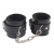 Черные оковы на ноги Obey Me Leather Ankle Cuffs - Chisa - купить с доставкой в Златоусте