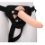 Телесный страпон на черных трусиках STRAP ON REAL DILDO - 20 см. - Dream Toys - купить с доставкой в Златоусте