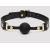 Черный кляп-шар Bound to You Faux Leather Ball Gag - Fifty Shades of Grey - купить с доставкой в Златоусте