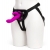 Лиловый страпон Rechargeable Vibrating Strap-On Harness Set - 17,6 см. - Happy Rabbit - купить с доставкой в Златоусте