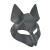 Серая маска Wolf с клепками - Sitabella - купить с доставкой в Златоусте