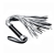 Серебристая плетка Struggle My Flogger с черной ручкой - 45 см. - Lovetoy - купить с доставкой в Златоусте