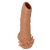 Телесная насадка с усиками и открытой головкой Nude Sleeve M - 12 см. - KOKOS - в Златоусте купить с доставкой