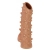 Телесная насадка с шипами и открытой головкой Nude Sleeve M - 12 см. - KOKOS - в Златоусте купить с доставкой