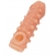 Телесная закрытая насадка с шариками Cock Sleeve Size M - 15,6 см. - KOKOS - в Златоусте купить с доставкой