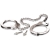 Металлические наручники Metal Leg Cuffs - Pipedream - купить с доставкой в Златоусте