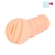 Телесный мастурбатор-вагина с комплектом эрекционных колец - Bior toys - в Златоусте купить с доставкой