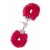 Металлические наручники с красной меховой опушкой METAL HANDCUFF WITH PLUSH RED - Dream Toys - купить с доставкой в Златоусте