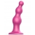 Розовая насадка Strap-On-Me Dildo Plug Beads size S - Strap-on-me - купить с доставкой в Златоусте
