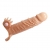 Телесная удлиняющая вибронасадка Penis Sleeve Connor - 17 см. - Baile - в Златоусте купить с доставкой