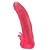 Розовая насадка для страпона с клиторальными лепестками - 18,5 см. - LOVETOY (А-Полимер) - купить с доставкой в Златоусте