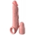 Телесная насадка-удлинитель 2 Inch Silicone X-tension with Strap - 20,3 см. - Pipedream - в Златоусте купить с доставкой