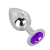 Большой плаг из стали с фиолетовым кристаллом Violet Dream - 9,5 см. - Erotic Fantasy - купить с доставкой в Златоусте