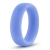 Голубое люминесцентное кольцо Silicone Glo Cock Ring - Blush Novelties - в Златоусте купить с доставкой